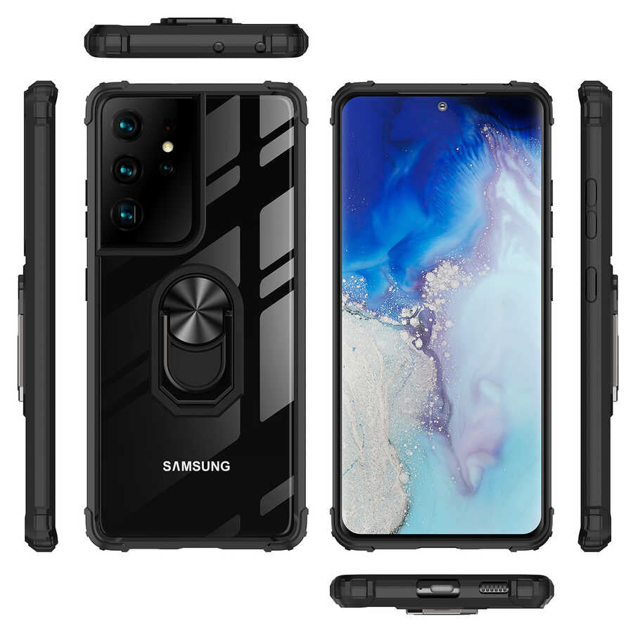 Galaxy S21 Ultra Kılıf Zore Mola Kapak Kırmızı