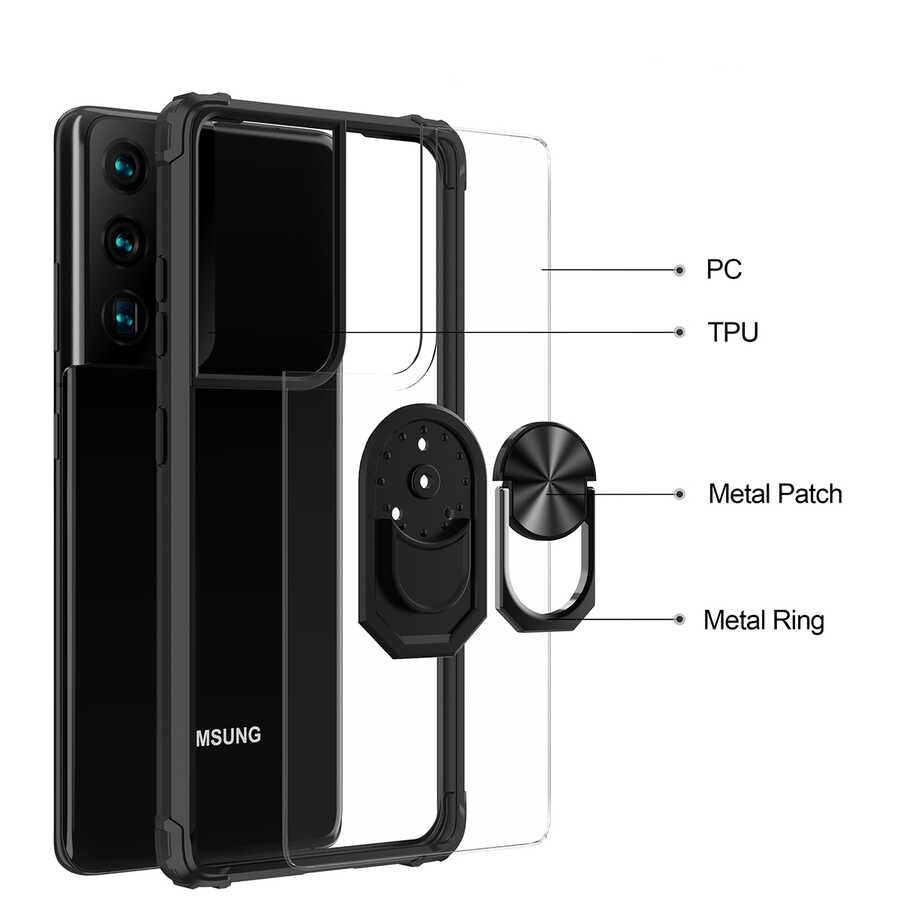 Galaxy S21 Ultra Kılıf Zore Mola Kapak Lacivert