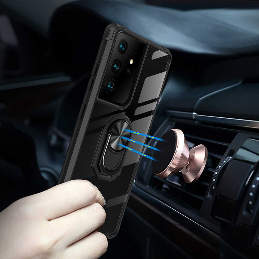 Galaxy S21 Ultra Kılıf Zore Mola Kapak Kırmızı