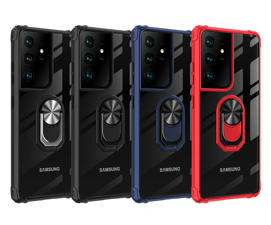 Galaxy S21 Ultra Kılıf Zore Mola Kapak Kırmızı