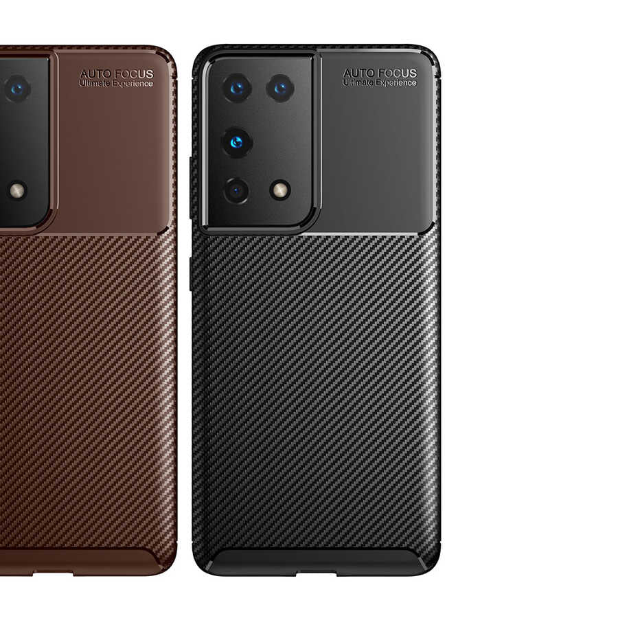 Galaxy S21 Ultra Kılıf Zore Negro Silikon Kapak Siyah