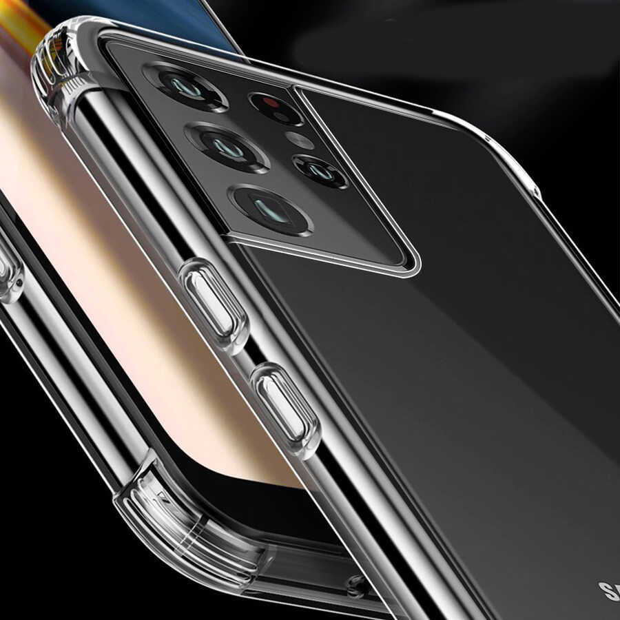 Galaxy S21 Ultra Kılıf Zore Nitro Anti Shock Silikon Renksiz
