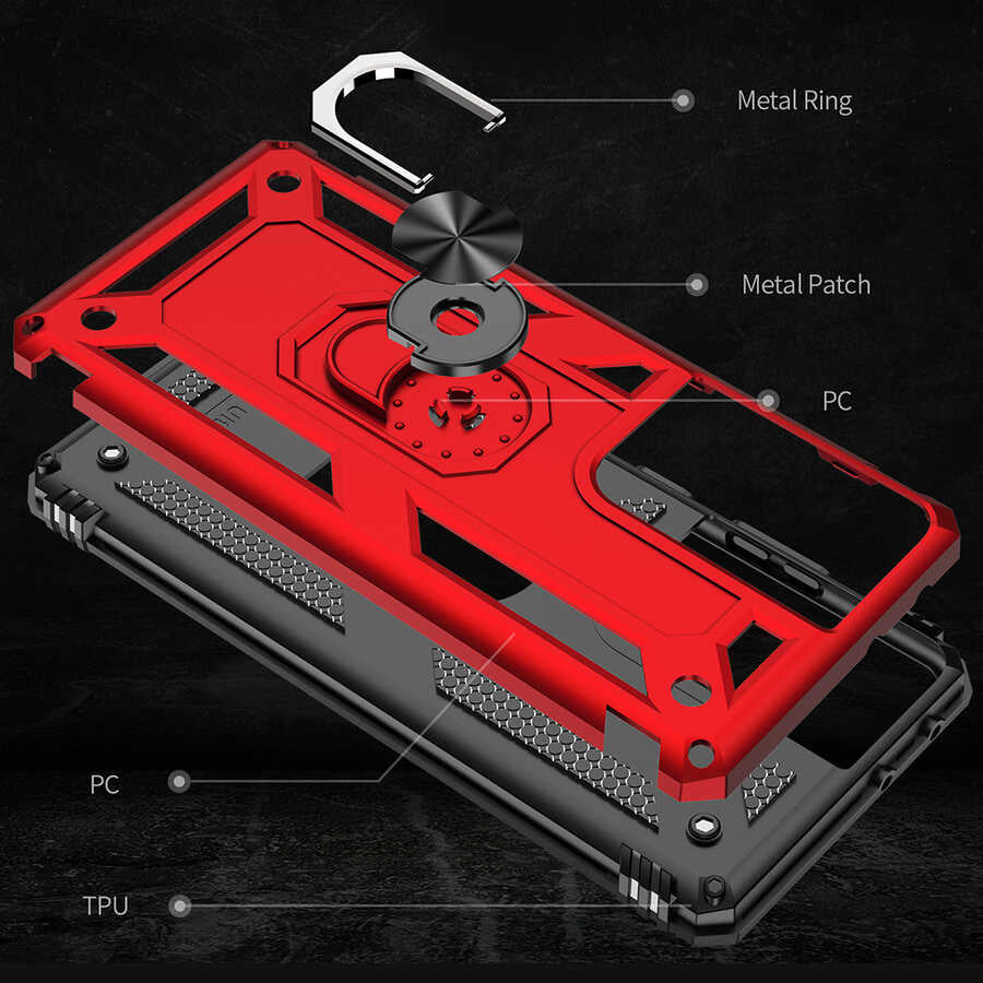 Galaxy S21 Ultra Kılıf Zore Vega Kapak Siyah