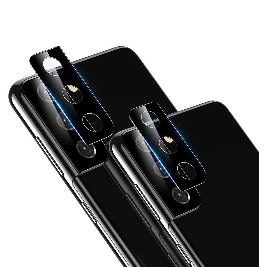 Galaxy S21 Zore 3D Kamera Camı Siyah