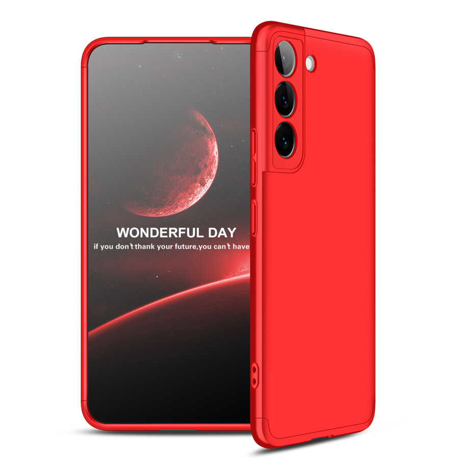 Galaxy S22 Kılıf Zore Ays Kapak Kırmızı