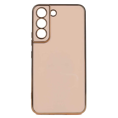 Galaxy S22 Kılıf Zore Bark Kapak Rose Gold