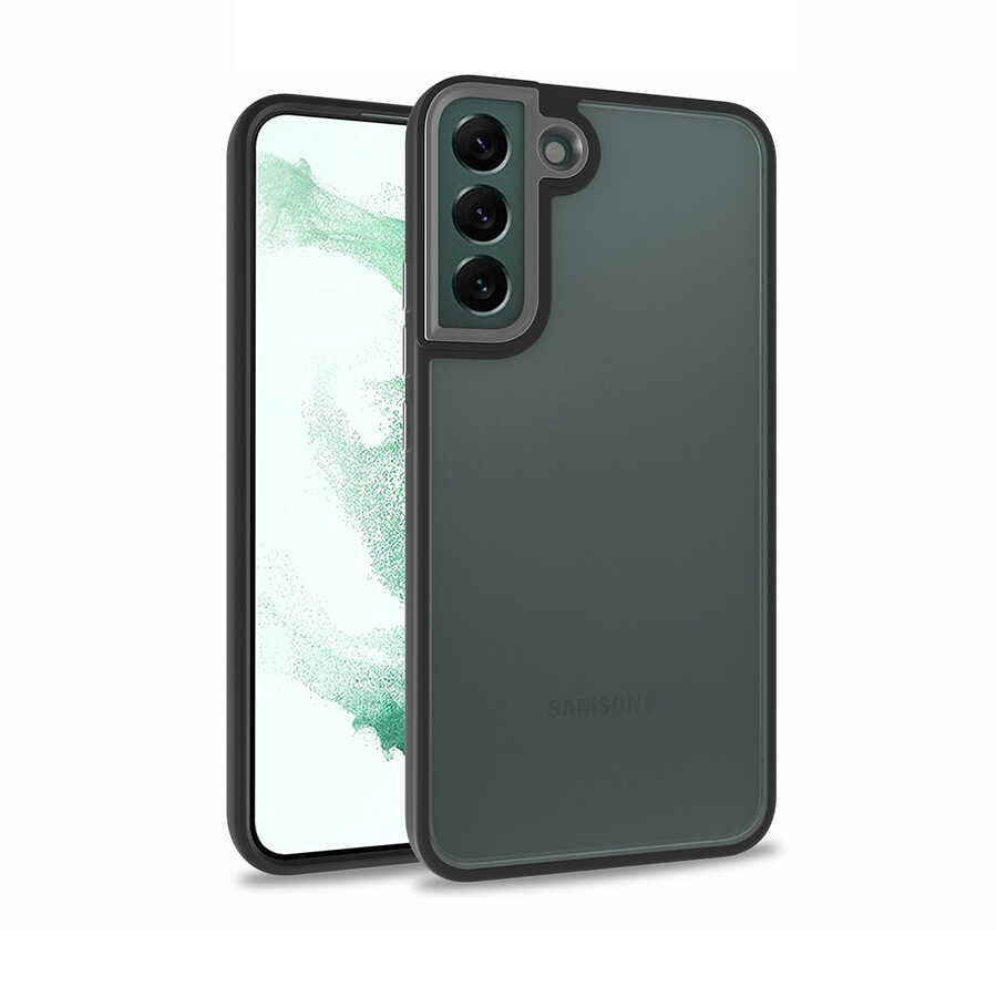 Galaxy S22 Kılıf Zore Flora Kapak Siyah