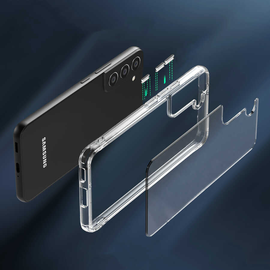 Galaxy S22 Kılıf Zore Forst Kapak Renksiz