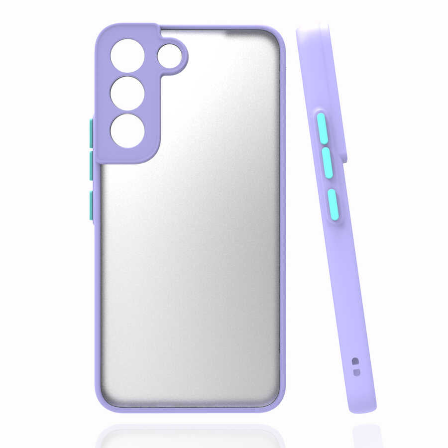 Galaxy S22 Kılıf Zore Hux Kapak Lila