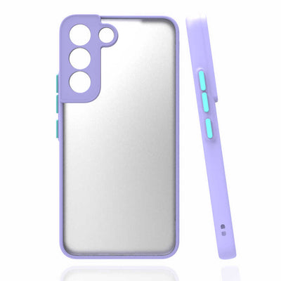 Galaxy S22 Kılıf Zore Hux Kapak Lila