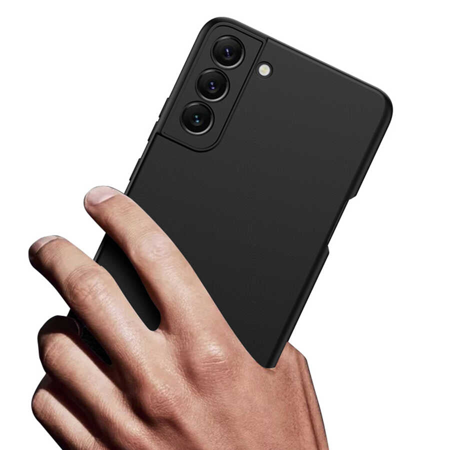 Galaxy S22 Kılıf Zore Kalemli Kıpta Kapak Siyah