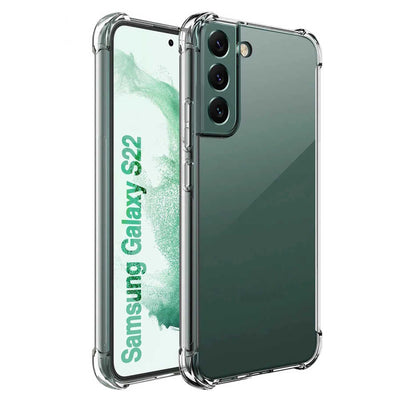 Galaxy S22 Kılıf Zore Kamera Korumalı Nitro Anti Shock Silikon Renksiz