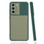 Galaxy S22 Kılıf Zore Lensi Kapak Koyu Yeşil