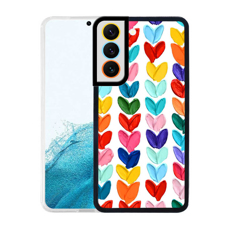Galaxy S22 Kılıf Zore M-Fit Desenli Kapak