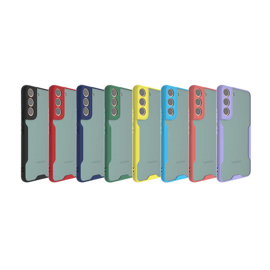 Galaxy S22 Kılıf Zore Parfe Kapak Pembe