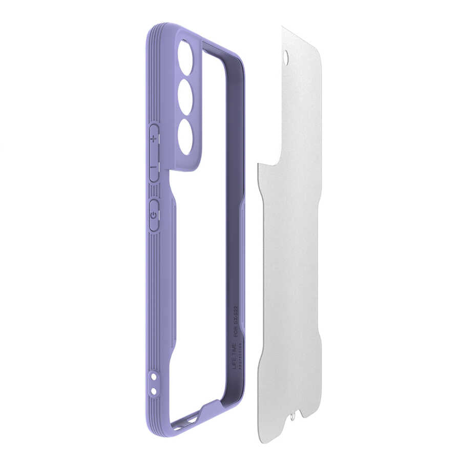 Galaxy S22 Kılıf Zore Parfe Kapak Pembe