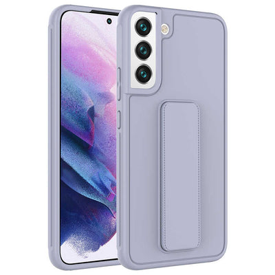 Galaxy S22 Kılıf Zore Qstand Kapak Gri