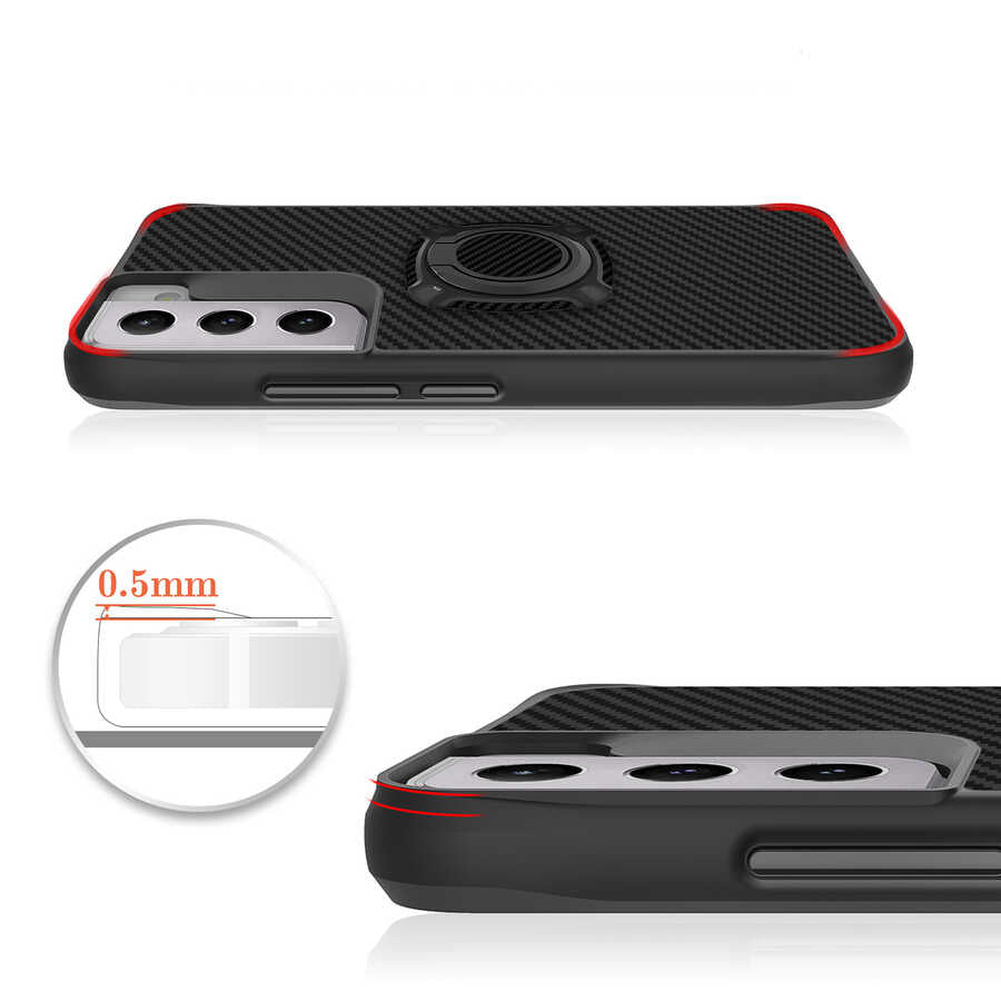 Galaxy S22 Kılıf Zore Timo Kapak Siyah