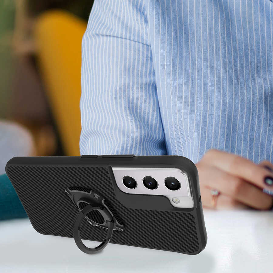 Galaxy S22 Kılıf Zore Timo Kapak Siyah