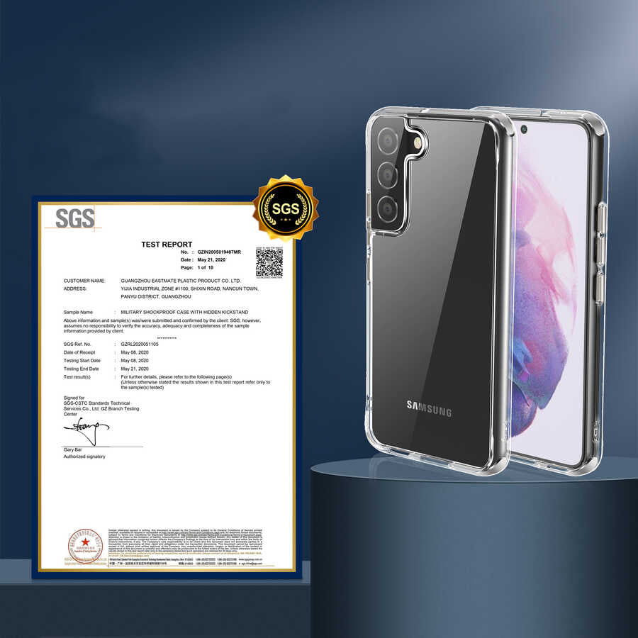 Galaxy S22 Plus Kılıf Zore Forst Kapak Renksiz