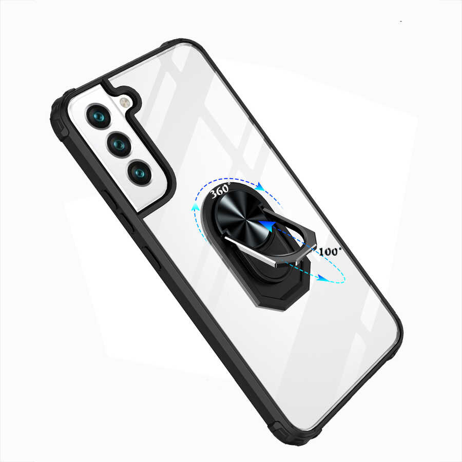 Galaxy S22 Plus Kılıf Zore Mola Kapak Siyah