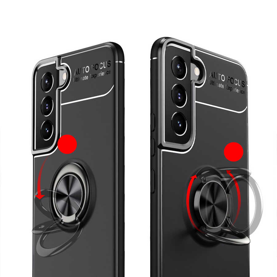 Galaxy S22 Plus Kılıf Zore Ravel Silikon Kapak Siyah