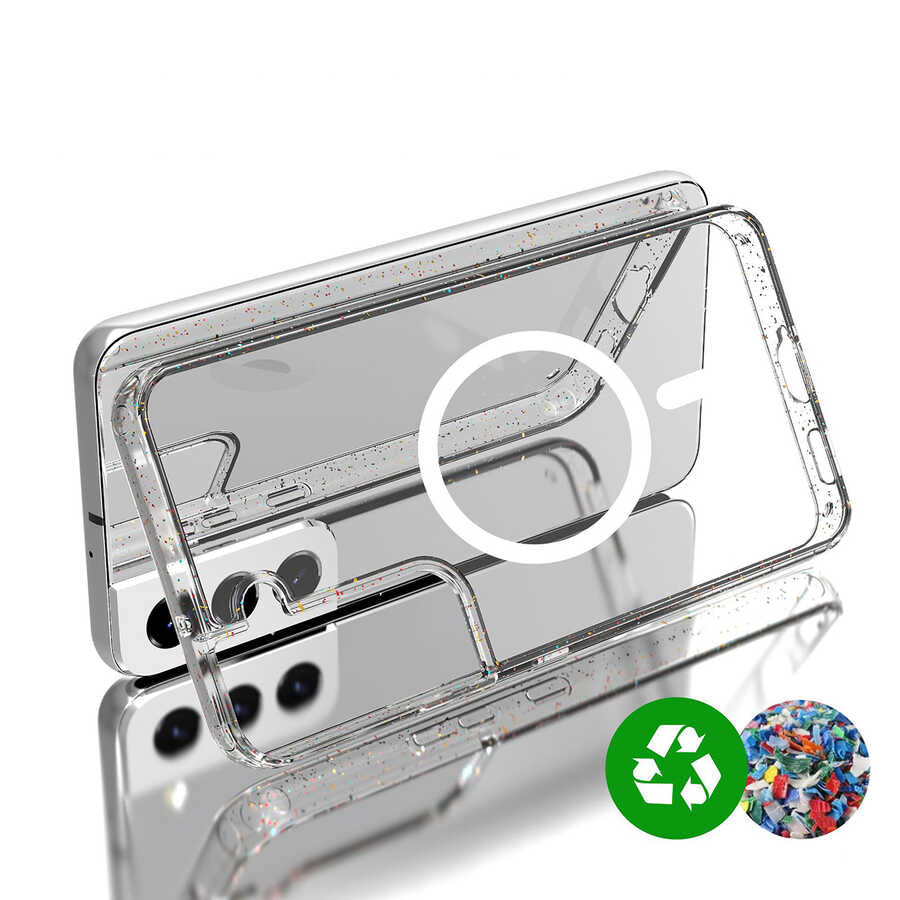 Galaxy S22 Plus Kılıf Zore Tacsafe Wireless Kapak Renksiz