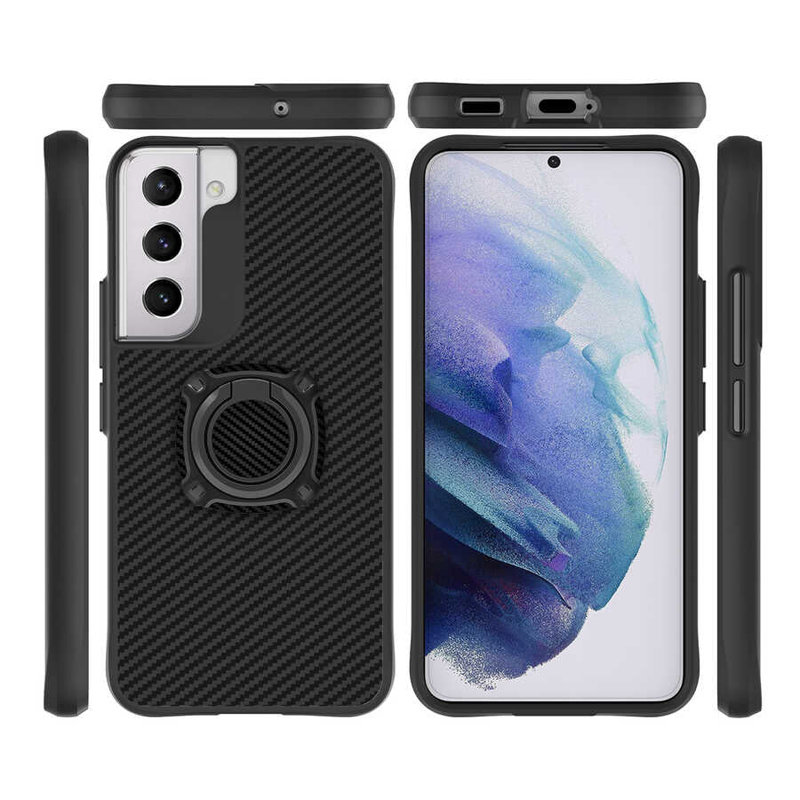 Galaxy S22 Plus Kılıf Zore Timo Kapak Siyah