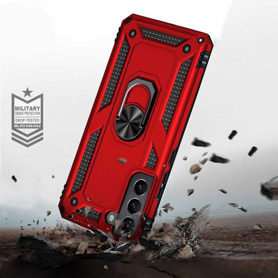 Galaxy S22 Plus Kılıf Zore Vega Kapak Mavi