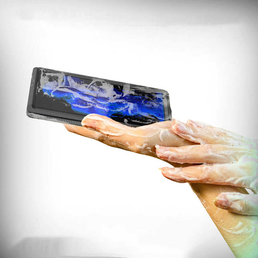 Galaxy S22 Ultra Kılıf 1-1 Su Geçirmez Kılıf Siyah