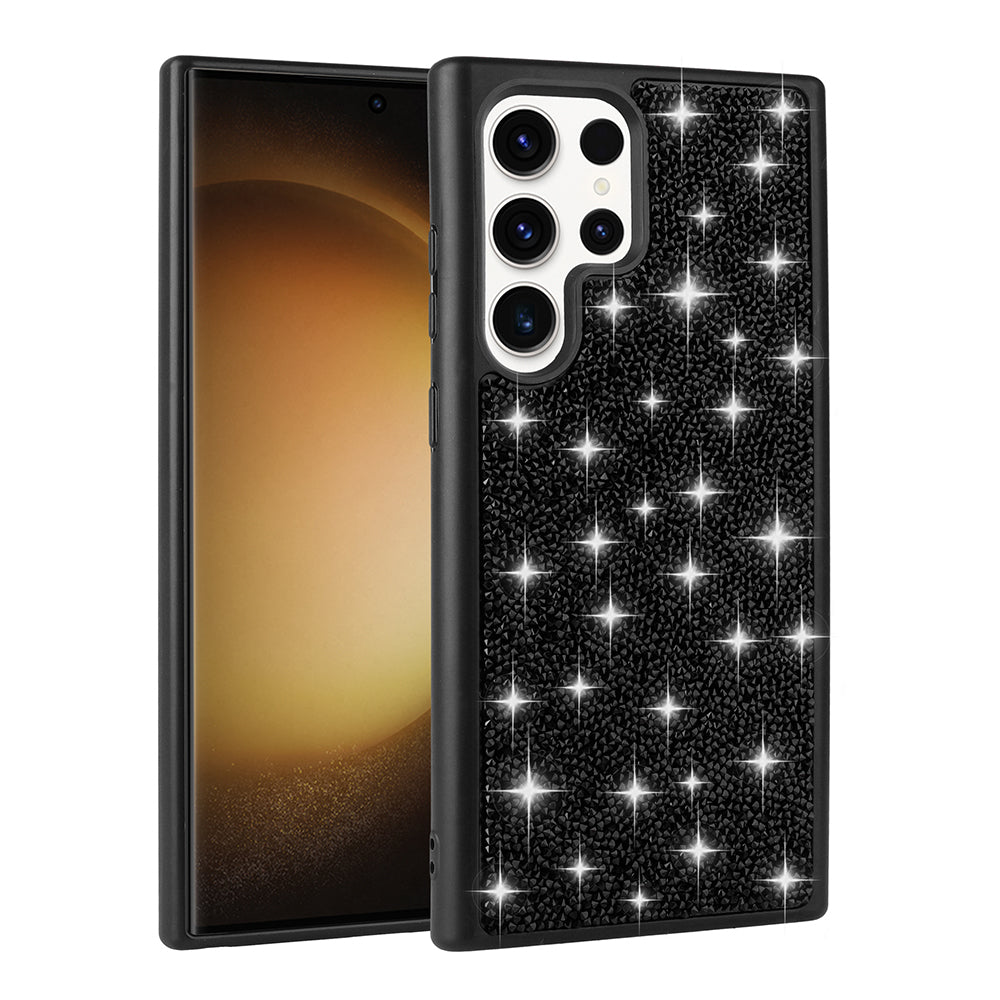 Galaxy S22 Ultra Kılıf Parlak Taşlı Tasarım Zore Pırlanta Kapak