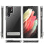 Galaxy S22 Ultra Kılıf Standlı Şeffaf Silikon Zore L-Stand Kapak Renksiz