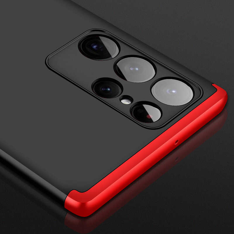 Galaxy S22 Ultra Kılıf Zore Ays Kapak Siyah-Gri