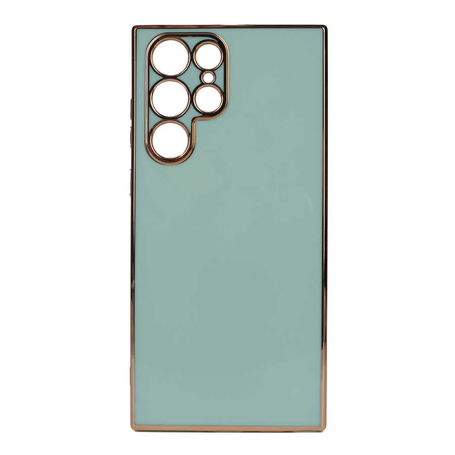 Galaxy S22 Ultra Kılıf Zore Bark Kapak Açık Yeşil