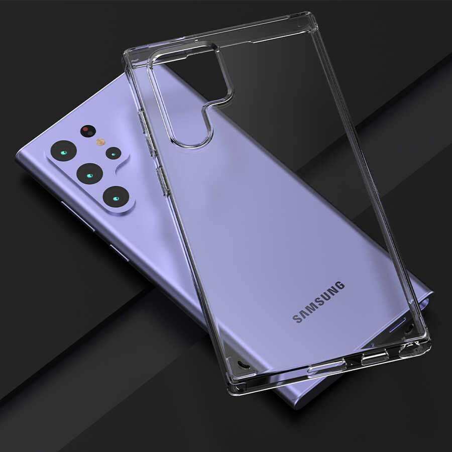 Galaxy S22 Ultra Kılıf Zore Coss Kapak Renksiz