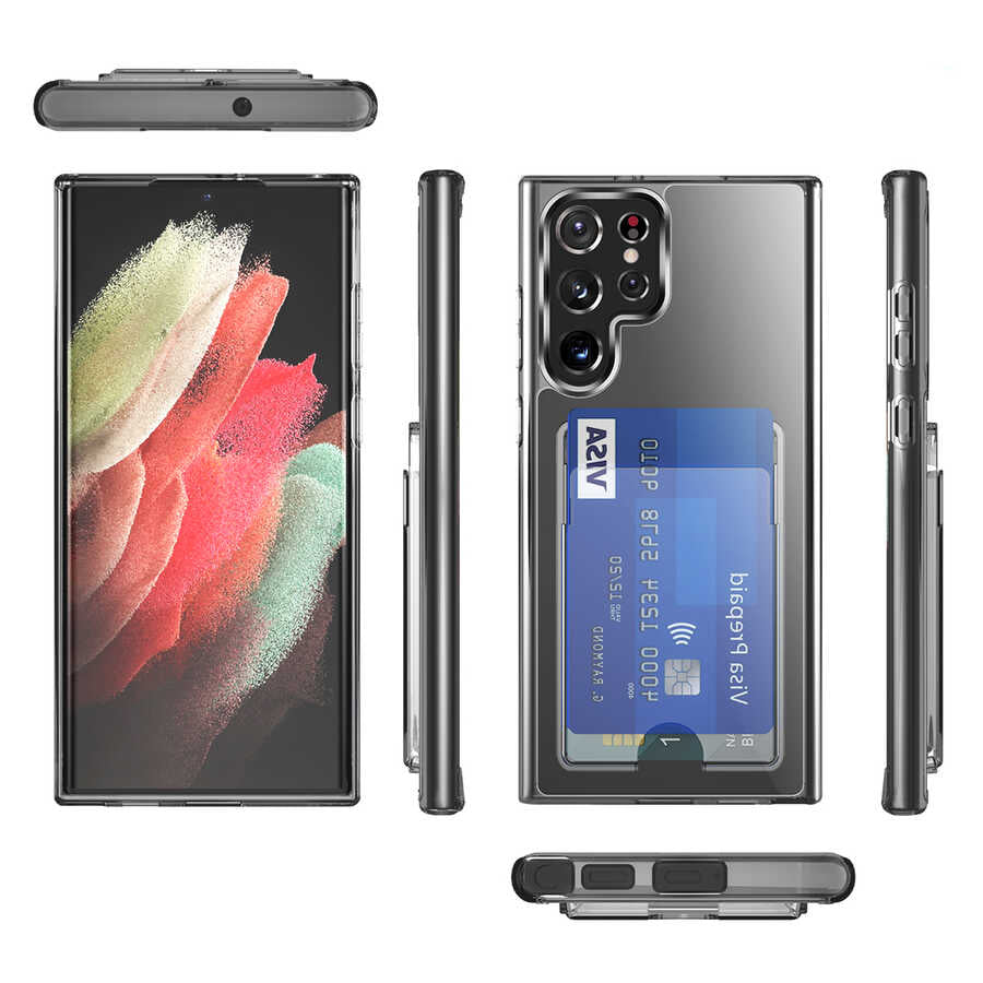 Galaxy S22 Ultra Kılıf Zore Ensa Kapak Renksiz