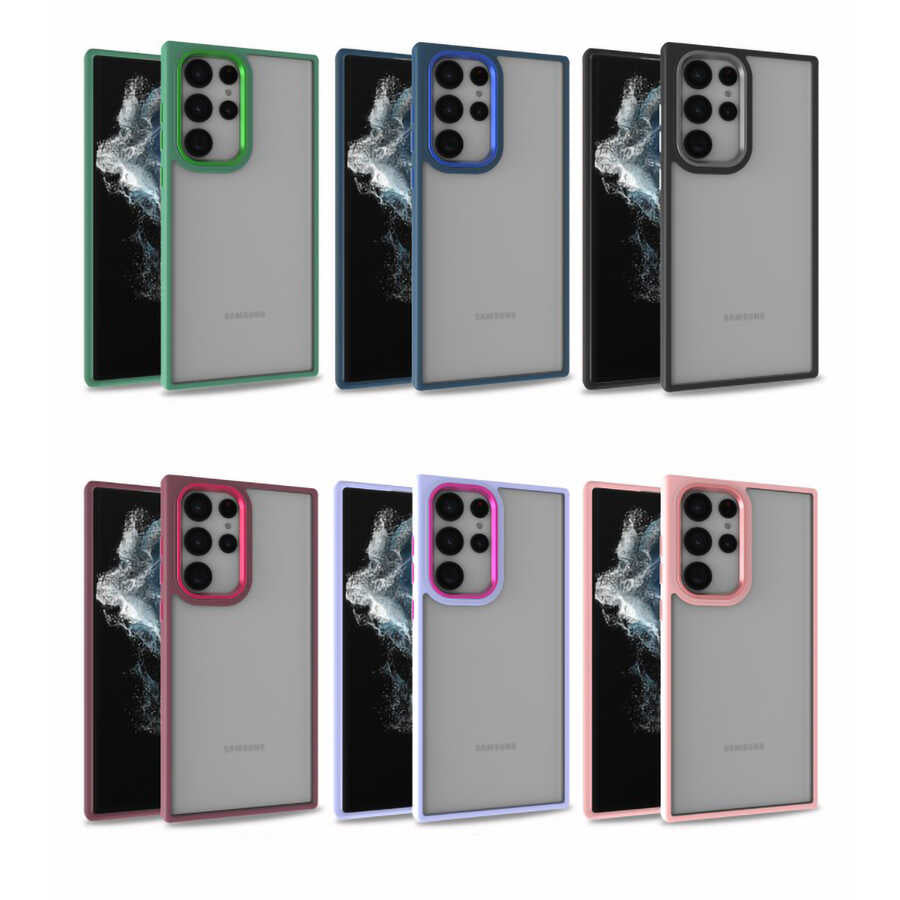 Galaxy S22 Ultra Kılıf Zore Flora Kapak Rose Gold