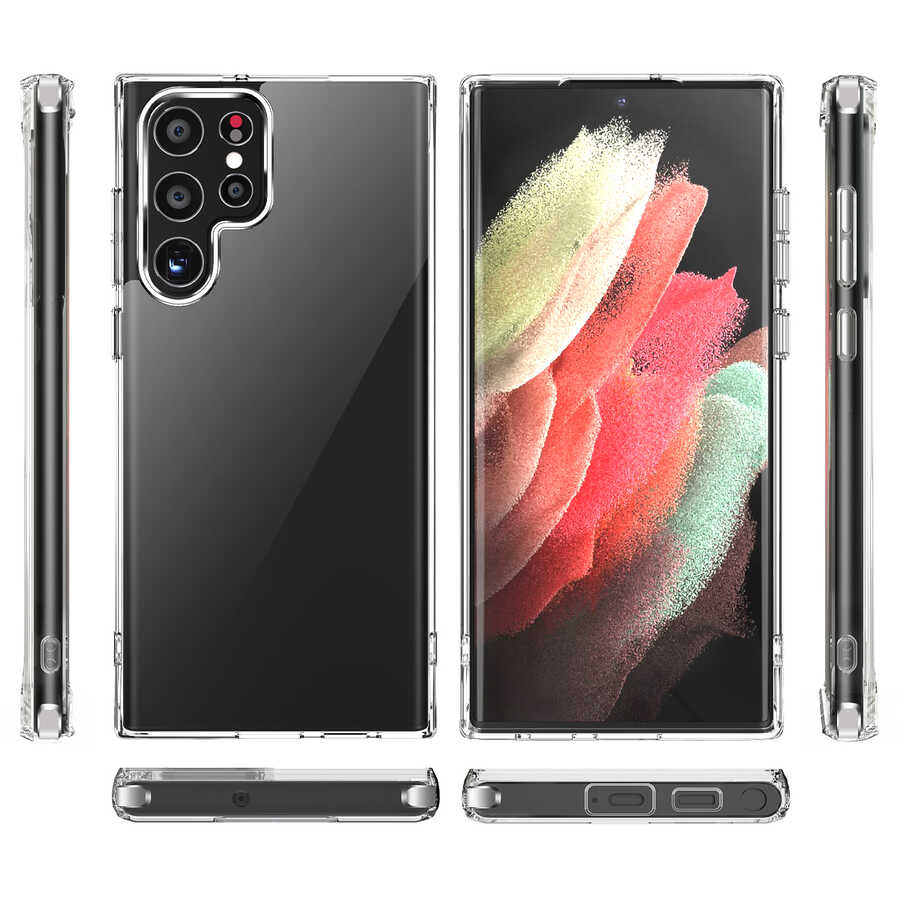 Galaxy S22 Ultra Kılıf Zore Forst Kapak Renksiz