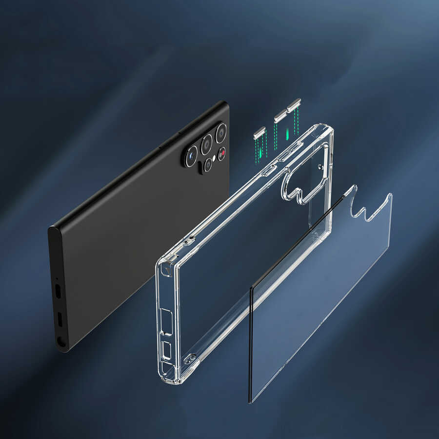 Galaxy S22 Ultra Kılıf Zore Forst Kapak Renksiz