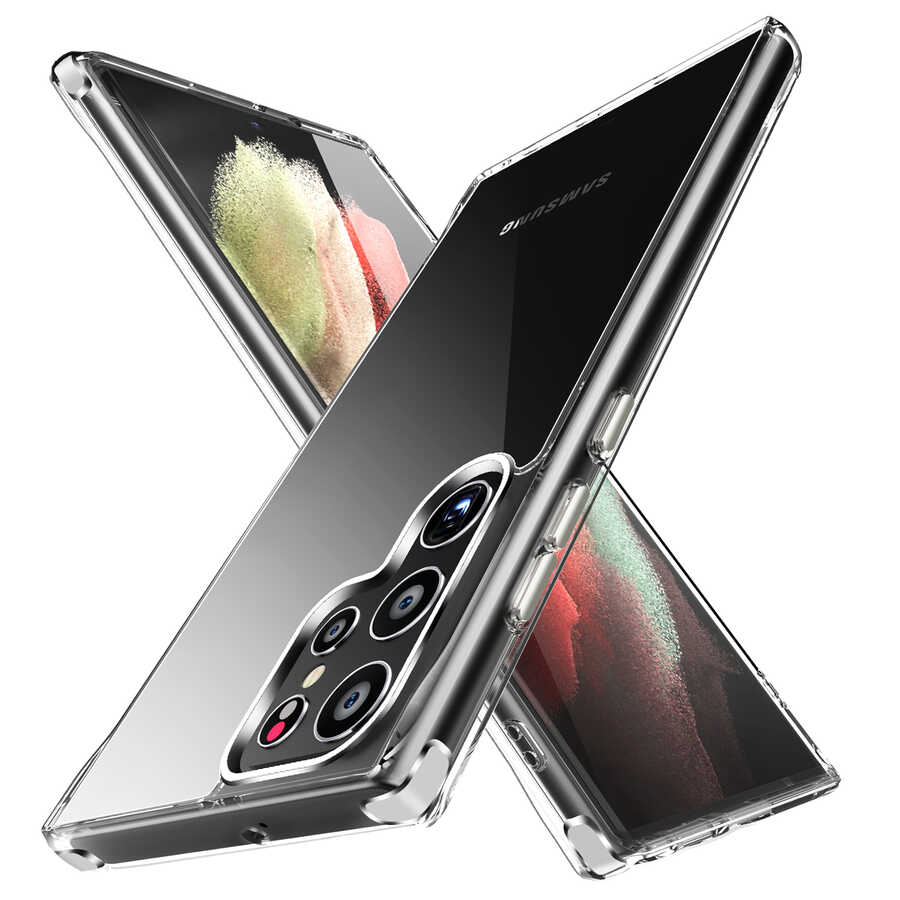 Galaxy S22 Ultra Kılıf Zore Forst Kapak Renksiz