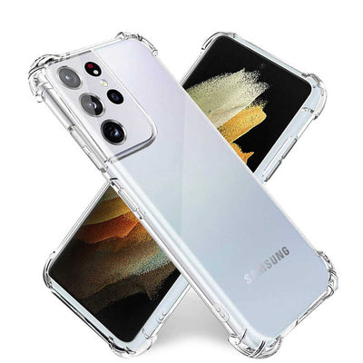 Galaxy S22 Ultra Kılıf Zore Kamera Korumalı Nitro Anti Shock Silikon Renksiz