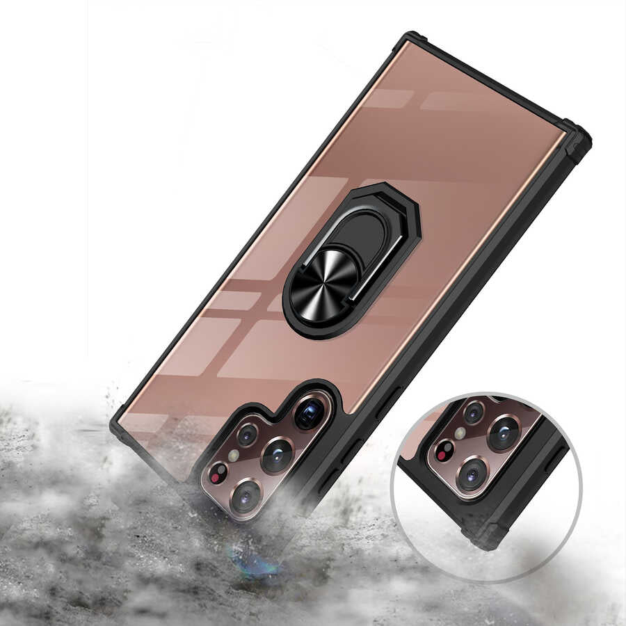 Galaxy S22 Ultra Kılıf Zore Mola Kapak Siyah