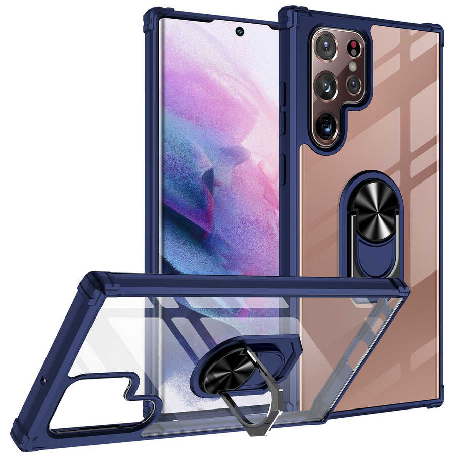 Galaxy S22 Ultra Kılıf Zore Mola Kapak Lacivert