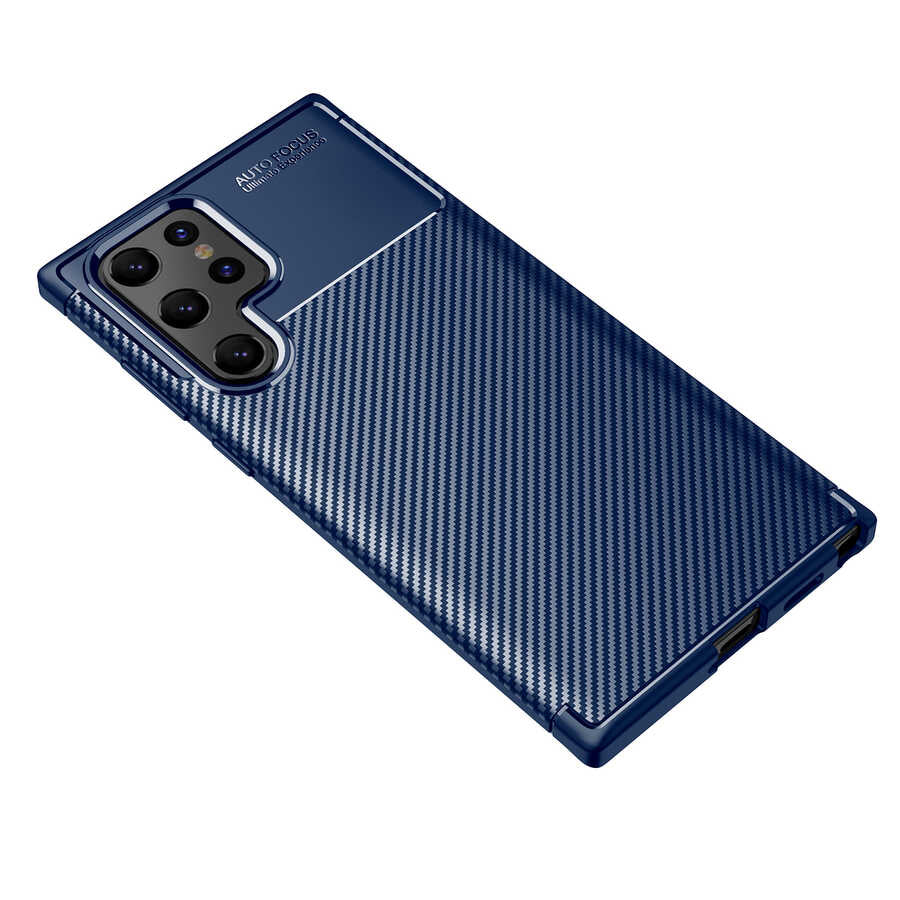 Galaxy S22 Ultra Kılıf Zore Negro Silikon Kapak Siyah