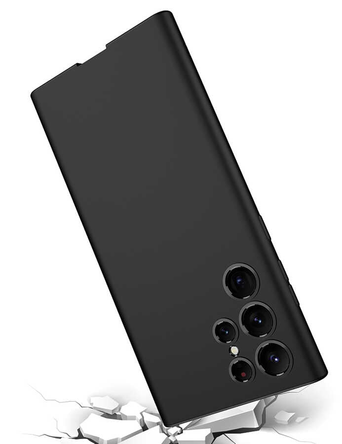 Galaxy S22 Ultra Kılıf Zore Silikon Kıpta Kapak Koyu Yeşil