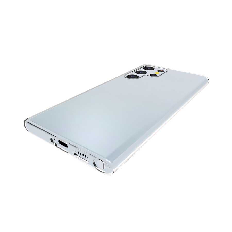 Galaxy S22 Ultra Kılıf Zore Süper Silikon Kapak Renksiz