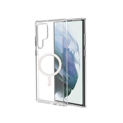 Galaxy S22 Ultra Kılıf Zore Tacsafe Wireless Kapak Renksiz