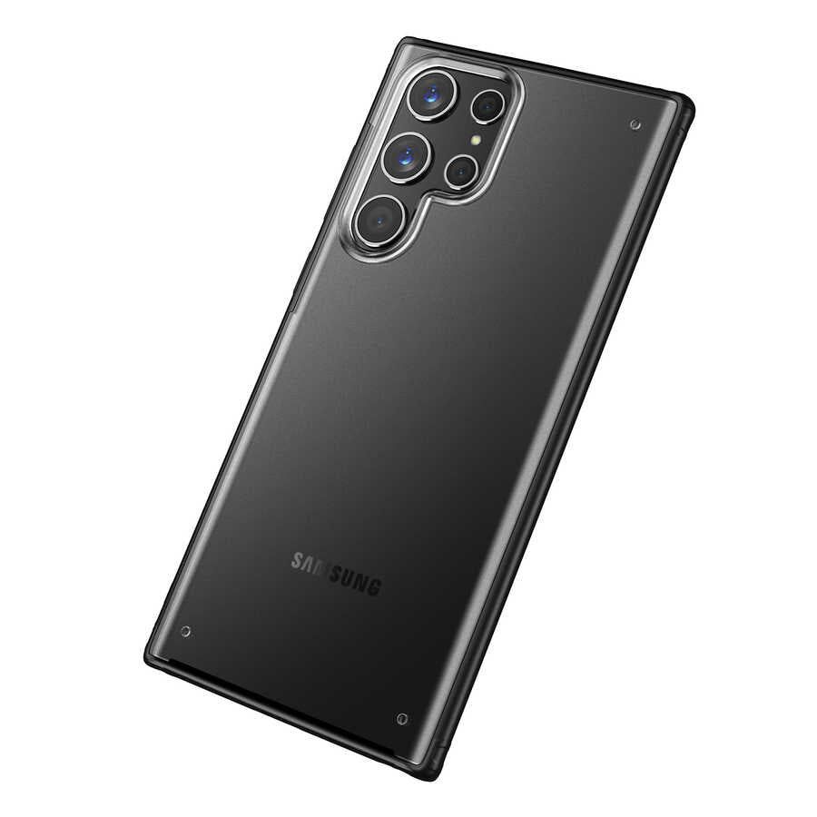 Galaxy S22 Ultra Kılıf Zore Volks Kapak Siyah