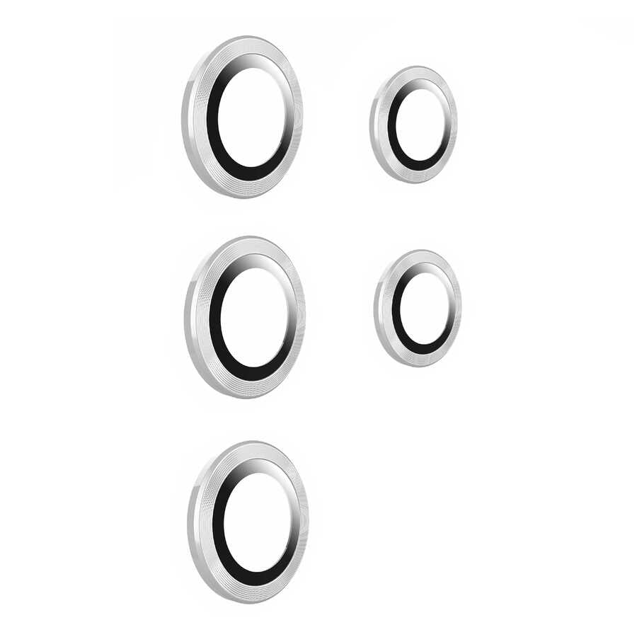 Galaxy S22 Ultra Zore Kamera Lens Koruyucu Gümüş