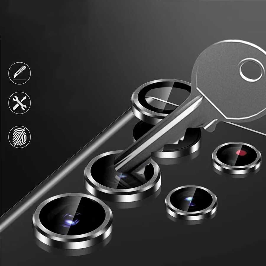 Galaxy S22 Ultra Zore Kamera Lens Koruyucu Kırmızı